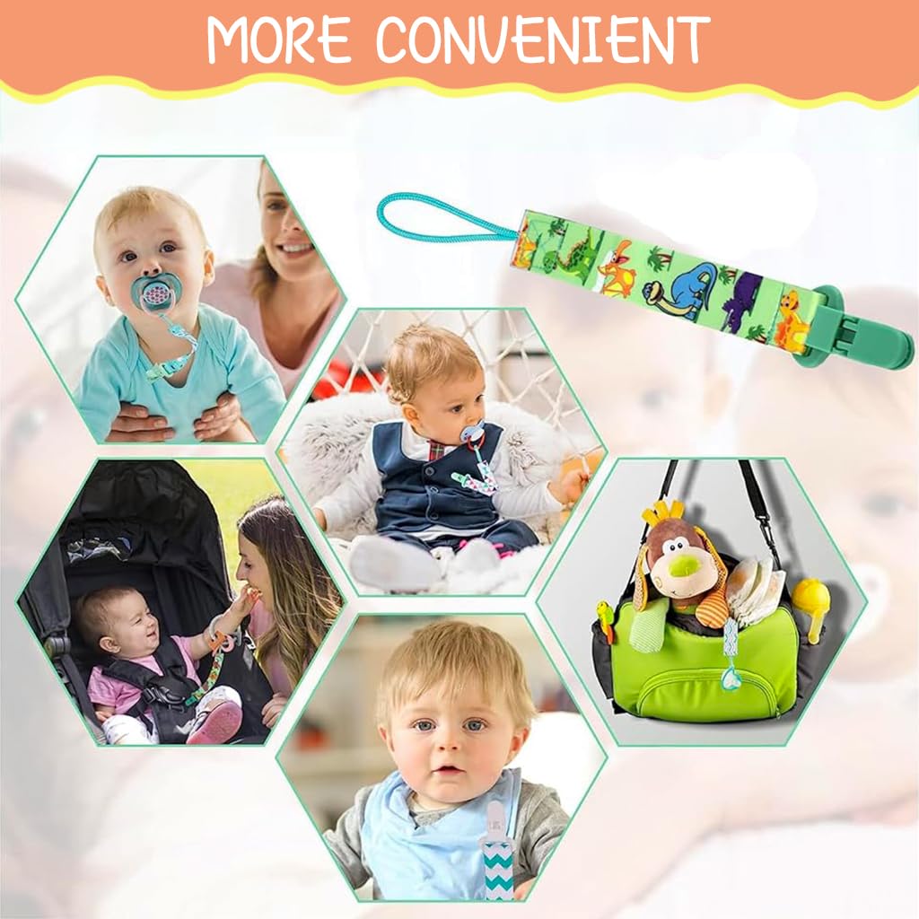 SNOWIE SOFT 5pcs Anti Lost Pacifier Chain Strap Pacifier Clip for Toddlers Cartoon Fabric Pacifier Clip Strap for Soother, Teether, Toy, Pacifier Anti Lost Baby Pacifier Attaching Strap SNOWIE SOFT 5pcs Anti Lost Pacifier Chain Strap Pacifier Clip for Toddlers Cartoon Fabric Pacifier Clip Strap for Soother, Teether, Toy, Pacifier Anti Lost Baby Pacifier Attaching Strap